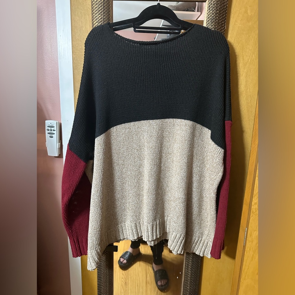 Colorblock knit sweater - Picture 2 of 3